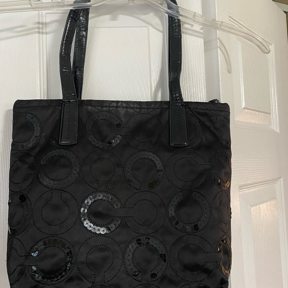 Black coach sequin purse - Picture 5 of 6